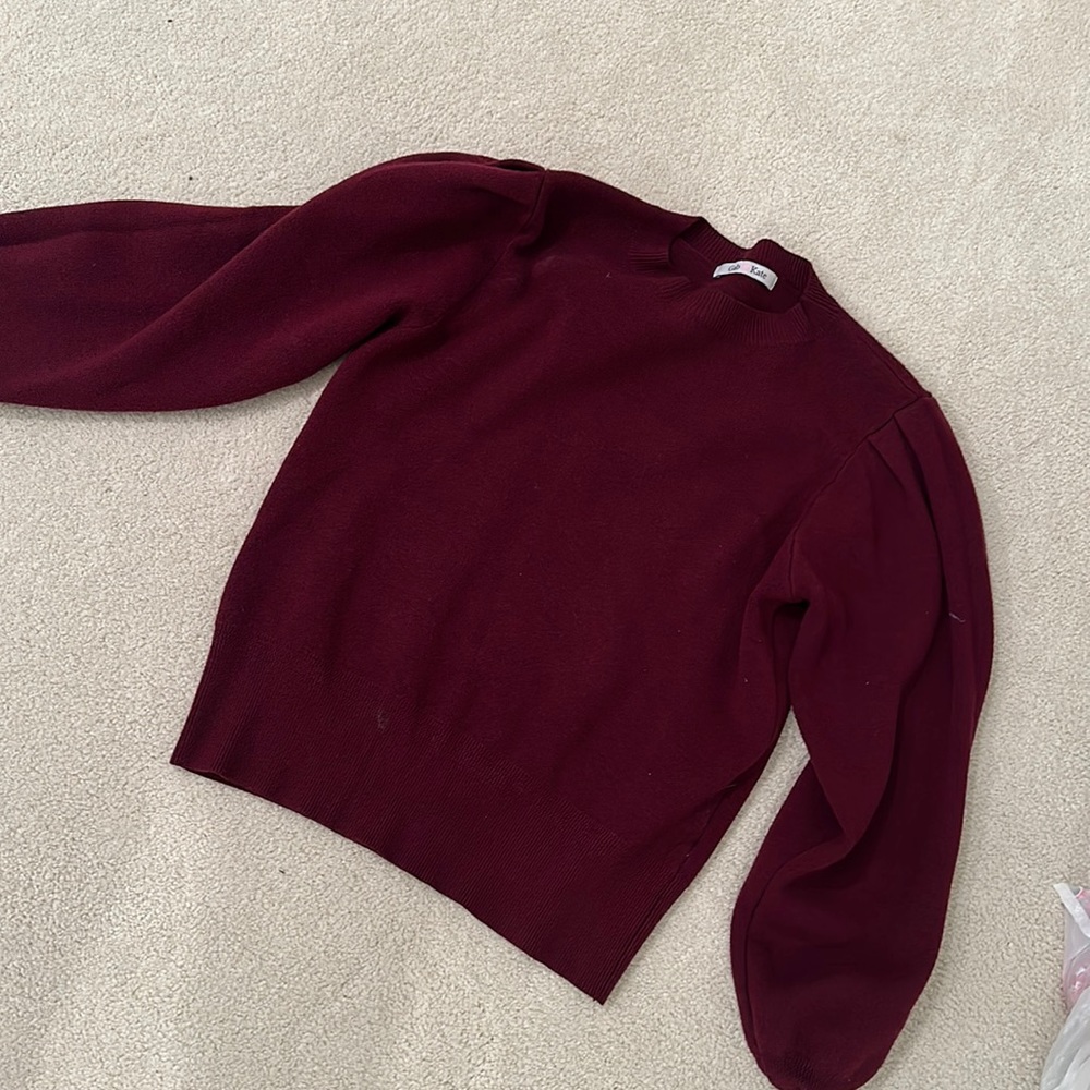 Gab Kate Marion puff sleeve sweater